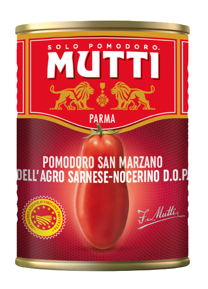 MUTTI POMODORI PELATI SAN MARZANO D.O.P. TIN 400 GR (6 in a box)