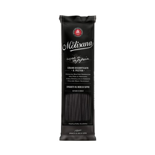 MOLISANA PASTA DI SEMOLA SPAGHETTO NERO SEPPIA 500 GR (18 in a box)