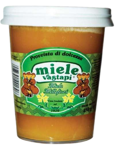 VASTAPI HONEY MILLEFIORI RAW BUCKET 450 GR (6 in a box)