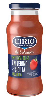 CIRIO SELEZIONI PASSATA VELLUTATA DOLCE DATTERINO DI SICILIA BIO 350 GR (12 in a box)