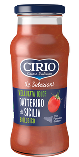 CIRIO SELEZIONI PASSATA VELLUTATA DOLCE DATTERINO DI SICILIA BIO 350 GR (12 in a box)