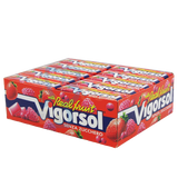 VIGORSOL CHEWING GUM REAL FRUIT SUGAR FREE STICK 54 GR (40 in a box)