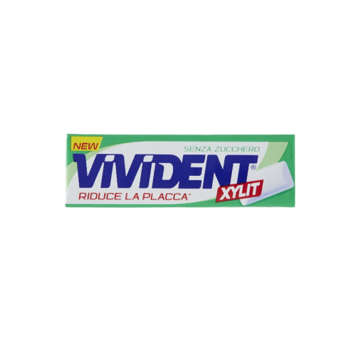 VIVIDENT CHEWING GUM XYLIT MINT SUGAR FREE STICK 58 GR (40 in a box)