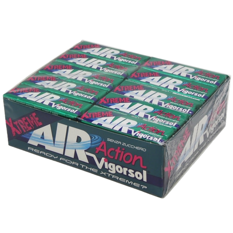 VIGORSOL CHEWING GUM AIR ACTION XTREME SUGAR FREE STICK 56 GR (40 in a box)